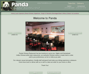 pandamenu.com: Panda, Chinese Restaurant, Wilmington, Ogden, Hampstead, NC
Authentic Chinese Restaurant located in Wilmington (Ogden Area) and Hampstead, NC