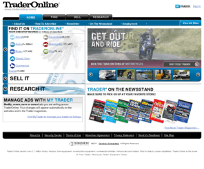 aonlinetrader.com: Trader Online Magazine New and Used Classifieds For Sale - TraderOnline.com
Visit Trader Online to Buy and Sell with Boat Trader, Cycle Trader, RV Trader, Truck Trader, Heavy Equipment Trader, Aero Trader | TraderOnline