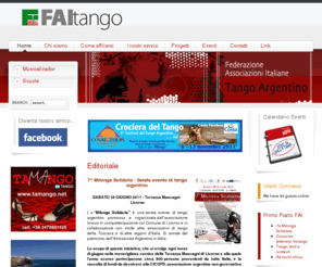 faitango.it: Benvenuti in FaiTango, Federazione Associazioni Italiane Tango Argentino
FaiTango, Federazione Associazioni Italiane Tango Argentino