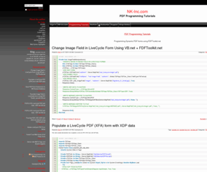 fdftoolkit.com: PDF Programming Tutorials | Programming Dynamic PDF forms using FDFToolkit.net
Programming Dynamic PDF forms using FDFToolkit.net