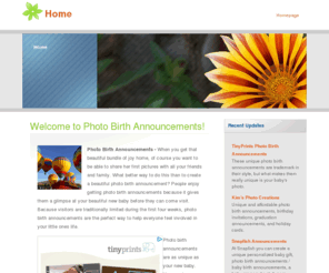 photobirthannouncementz.com: Photo Birth Announcements
Photo Birth Announcements, free templates, free downloads and more!