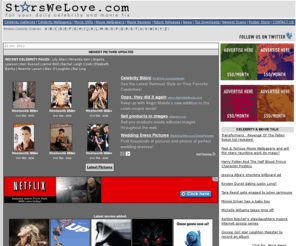 starswelove.com: Starswelove.com : For Your Daily Celebrity & Movie Fix!
starswelove.com has over 8500 high res pics, scans,  wallpapers, screensavers & info of your favorite celebrities, singers, sports stars and models.  ....