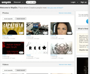 wayido.com: WayIDo - Express your creativity
WayIDo is place for creative people to express themselves and promote their art to the world.