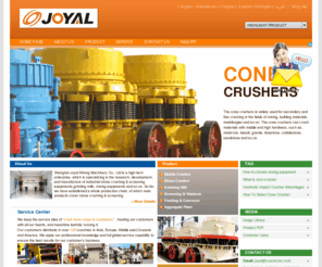 conecrusherinc.com: JOYAL-Cone Crusher,ZYC Cone Crusher,Symons Cone Crusher,Spring Cone Crusher,Hydraulic Cone Crusher Manufacturer,Price,From China
JOYAL-Cone Crusher,ZYC Cone Crusher,Symons Cone Crusher,Spring Cone Crusher,Hydraulic Cone Crusher Manufacturer,Price,From China.This site is about the joyal cone crushers,includes zyc cone crusher,symons cone crusher,3f,4f,5f,6f,7f and spring cone crusher,Py,PYD,PYZ and Hydraulic Cone Crusher,HPC,HCC and so on,if you want to know more about the joyal cone crusher,you can contact us.