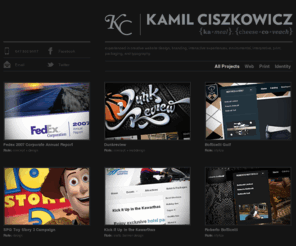 mycreativefolio.com: My Creative Folio
Portfolio of Kamil Ciszkowicz, Creative Director / Graphic Designer