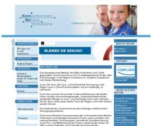 komme.info: Wir über uns
Kompetenznetz Medizin Hohenlohe