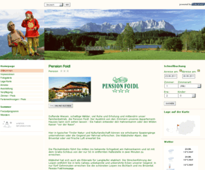 pension-foidl.com: Pension Foidl, Kitzbühel - Willkommen - Tiscover
Duftende Wiesen, schattige Felder, viel Ruhe und Erholung und mittendrin unser Familienbetrieb, die Pension Foidl. Der Ausblick von den Zimmern kann sich sehen lassen - Sie haben entweder den Hahnenkamm oder den Wilden Kaiser "vor der Nase".