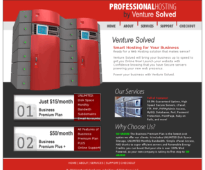 venturesolved.com: Professional Hosting by Venture Solved
Green Web Hosting for Business