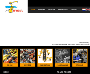 irsa.nl: Home
Industrial Robotic Services & Automation