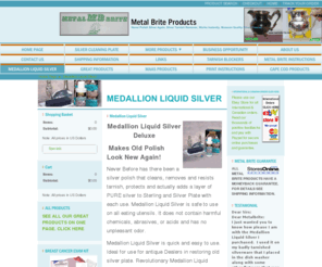 thesilverbrite.com: Medallion Liquid Silver Polishes and Replates in One Easy Step
Medallion Liquid Silver replates worn silver plate as it polishes. Removes tarnish as it leaves a layer of pure silver