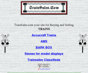 trainsales.com: Auction Site For Trains
The best place to buy and sell train items