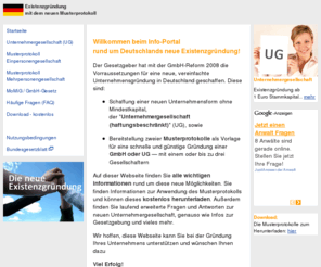 ug-haftungsbeschraenkt.com: Musterprotokoll.de - Existenzgründung mit dem Musterprotokoll
Info & kostenloser Download zur Gründung einer UG oder GmbH mit dem Musterprotokoll