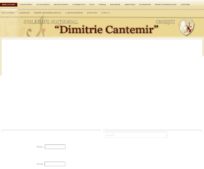 dcantemir.ro: Colegiul Naţional "Dimitrie Cantemir" Oneşti
Colegiul Naţional "Dimitrie Cantemir" Oneşti