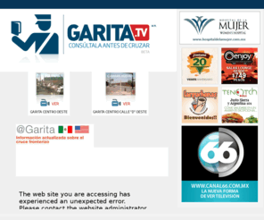 garita.tv: GARITA.TV   I   CONSÚLTALA ANTES DE CRUZAR (Beta)
Consulta el tráfico de cruce de garitas en Mexicali Baja California México.