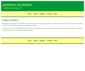 goldberrytranslation.com: goldberry translation : home
For all your German-English translation needs