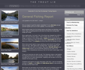 owyheebrowns.com: General Fishing Report
Updated fly fishing reports for the South Fork of the Boise River, Owyhee River, Silver Creek, and beyond. Accurate and Informative.