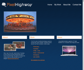 pixelhighway.co.uk: Pixelhighway - Design Portfolio of Web Designer Chi-Wai Li: Home
Pixel Highway is the online web design portflio of freelance Web Designer Chi-Wai Li. Loving shapes and colours since 1983