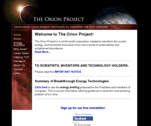 theorionproject.org: The Orion Project - Welcome to The Orion Project!
