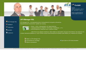 warenwirtschafts-software.com: Warenwirtschafts-Software für mittelständische und große Unternehmen
AFS-Manager SQL ist unsere Warenwirtschaft für mittelständische und große Unternehmen.