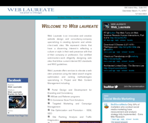 weblaureate.com: Web Laureate
An innovative and creative website design and consultancy company specializing in creating dynamic and artistic client web sites.