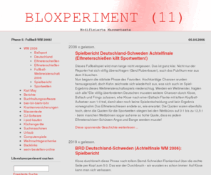 bloxperiment.de: bloxperiment - Tipps, Vergleiche und Testberichte
Das BLOXPERIMENT hilft Ihnen, neue Sichtweisen auf bekannte Dinge zu gewinnen.