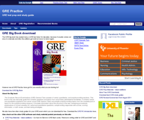 gre-practice.net: GRE test prep and study guide - GRE Practice
Online GRE Preparation with practice questions and recommended books
