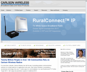 iwll.com: Fixed Wireless Broadband and Telephone | Carlson Wireless | Home
Carlson Wireless Technologies provides secure rural fixed wireless digital radio telephone systems worldwide. Our systems offer point to point and multipoint broadband data, WLL, voice for local loop, lease line and remote applications