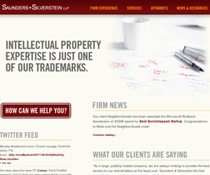 usa-ip-attorneys.com: Saunders & Silverstein LLP
We specialize in counseling clients in matters of trademark and copyright registration, licensing and enforcement, software and Internet law.