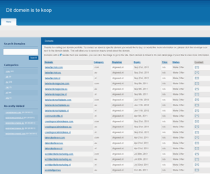 betekenismarketing.com: Home - Dit domein is te koop
Deze domeinen zijn te koop