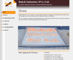 bukshind.com: Buksh Industries (Pvt.) Ltd. - Home
