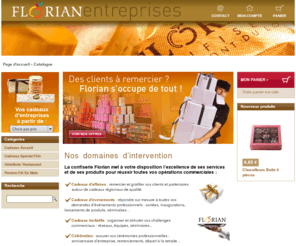 florian-entreprises.com: Florian Entreprises
La confiserie Florian met à votre disposition l’excellence de ses services et de ses produits pour réussir toutes vos opérations commerciales : cadeaux d'affaires, cadeaux d'évènements, cadeaux incitatifs, célébration