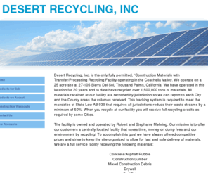desertrecycling.net: road base, DESERT RECYCLING Thousand Palms, CA Home
Coachella Valleys premier recycling facility,