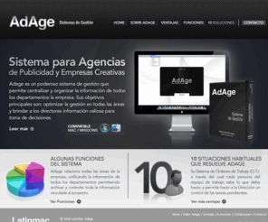 latinmac.com: Adage
Adage, el sistema de gestion de Latinmac.