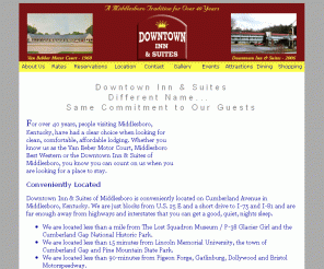 middlesboroinnandsuites.com: Downtown Inn & Suites of Middlesboro KY  877-787-1313
