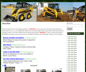 skidsteersforsale.net: Skid Steer For Sale
We have skid steer loaders, attachments, and a wide parts selection. Check out our great prices!