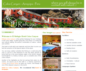 elrefugio-colcacanyon.com: El Refugio website - Colca Canyon
Book online safely at El Refugio - Colca Canyon