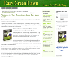 easygreenlawn.com: Easy Green Lawn
Lawn care made easy. Be the envy of all your neighbors. You can have the greenest lawn in the neighborhood.