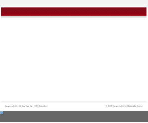 espace-art22.com: Espace-Art22
L'Espace Art 22 est un lieu pluriculturel dynamique par définition. Il vous proposera de façon soutenue et simultanée un programme attractif et varié d'événements artistiques. Cinq à six expositions principales par an. Le programme de l'Espace Art 22 sera ponctué d'événements artistiques de durée plus réduite, tels que expositions de jeunes artistes non confirmés, conférences littéraires, concert, danse, chant, brunch-rencontres avec artistes, etc...