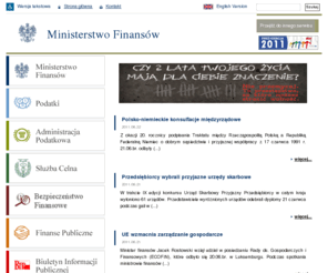 mofnet.gov.pl: Dostępne serwisy Ministerstwa Finansów RP
