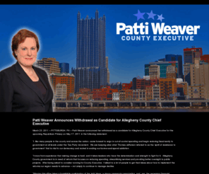 pattiweaver.com: Patti Weaver for Allegheny County Executive
Patti Weaver for Allegheny County Executive - Patti Weaver for Allegheny County Executive