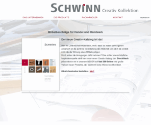 schwinn-creativ.de: Schwinn Beschläge GmbH - Hersteller von dekorativen und technischen Möbelbeschlägen
Schwinn Beschläge GmbH - Hersteller von dekorativen und technischen Möbelbeschlägen.