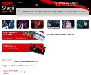 stageholding.nl: Stage Entertainment
Stage Entertainment
