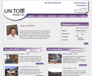 untoit-pourtoi.net: Un toit pour toi Vente de biens immobiliers
Spécialisé dans l'achat et la vente de biens immobiliers, un toit pour toit vous accompagne dans vos projets immobiliers de tout types : maisons, appartements, propriétés, immeubles, locaux professionnels et industriels.