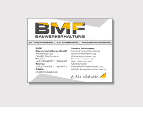 bmf-beton.com: BMF Beton - BAUWERKERHALTUNG - BETONSANIERUNG | MALERARBEITEN | FASSADENSANIERUNG
BMF Beton - BAUWERKERHALTUNG - BETONSANIERUNG | MALERARBEITEN | FASSADENSANIERUNG