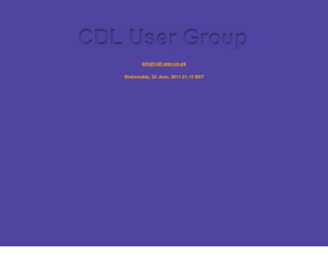 cdl-user.co.uk: CDL User Group
CDL User Group