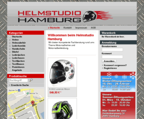 helmstudio-hamburg.com: Helmstudio Hamburg - Helmstudio & Motorradbekleidung
