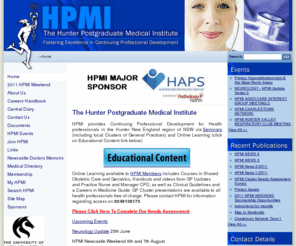 hpmi.org: The Hunter Postgraduate Medical Institute
postgraduate medical education