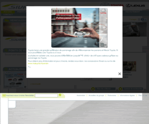 toyota-st-etienne.com: Groupe Sivam, Concessionnaire Toyota et Concessionnaire Lexus
Le groupe Sivam est un réseau de concessions Toyota et Lexus distribuant des
véhicules neufs toyota et Lexus et des voitures d’occasion Toyota et Lexus