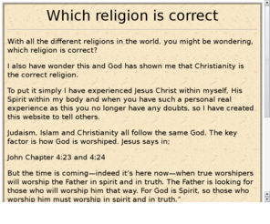 whichreligioniscorrect.com: WHICHRELIGIONISCORRECT.COM
religion