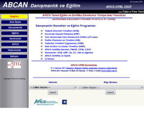 apicsturkiye.com: APICS Turkiye - Anasayfa
ABCAN Turkiye APICS tarafindan onayli CPIM ve CSCP sertifika derslerini vermeye yetkili kurulustur. APICS egitim ve seminerleri yaninda danismanlik hizmetide sunmaktadir.